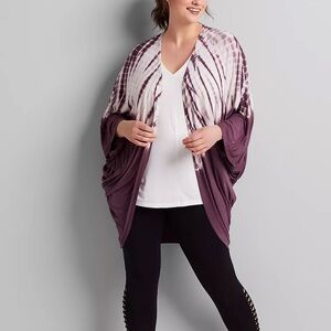 Livi lane Bryant overpiece cardigan black and white tie dye‎